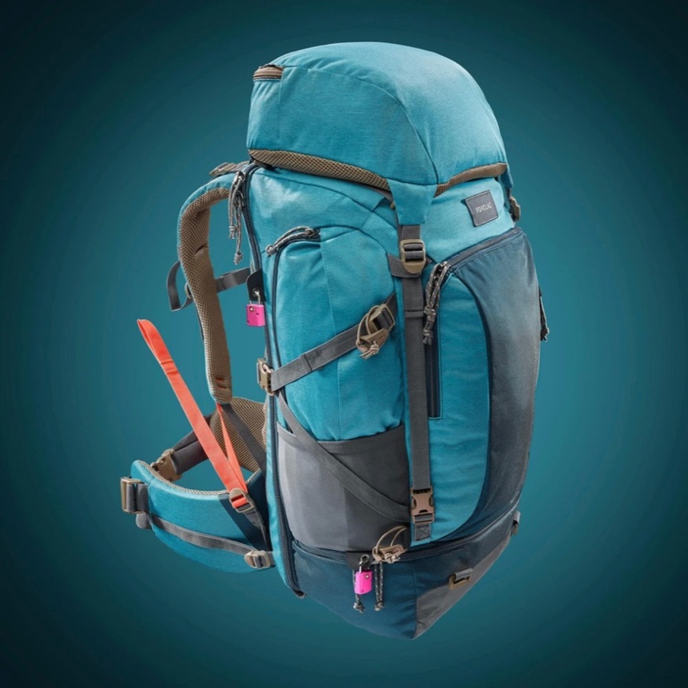 Forclaz Travel 500, 50 L Hiking Backpack- French Brand